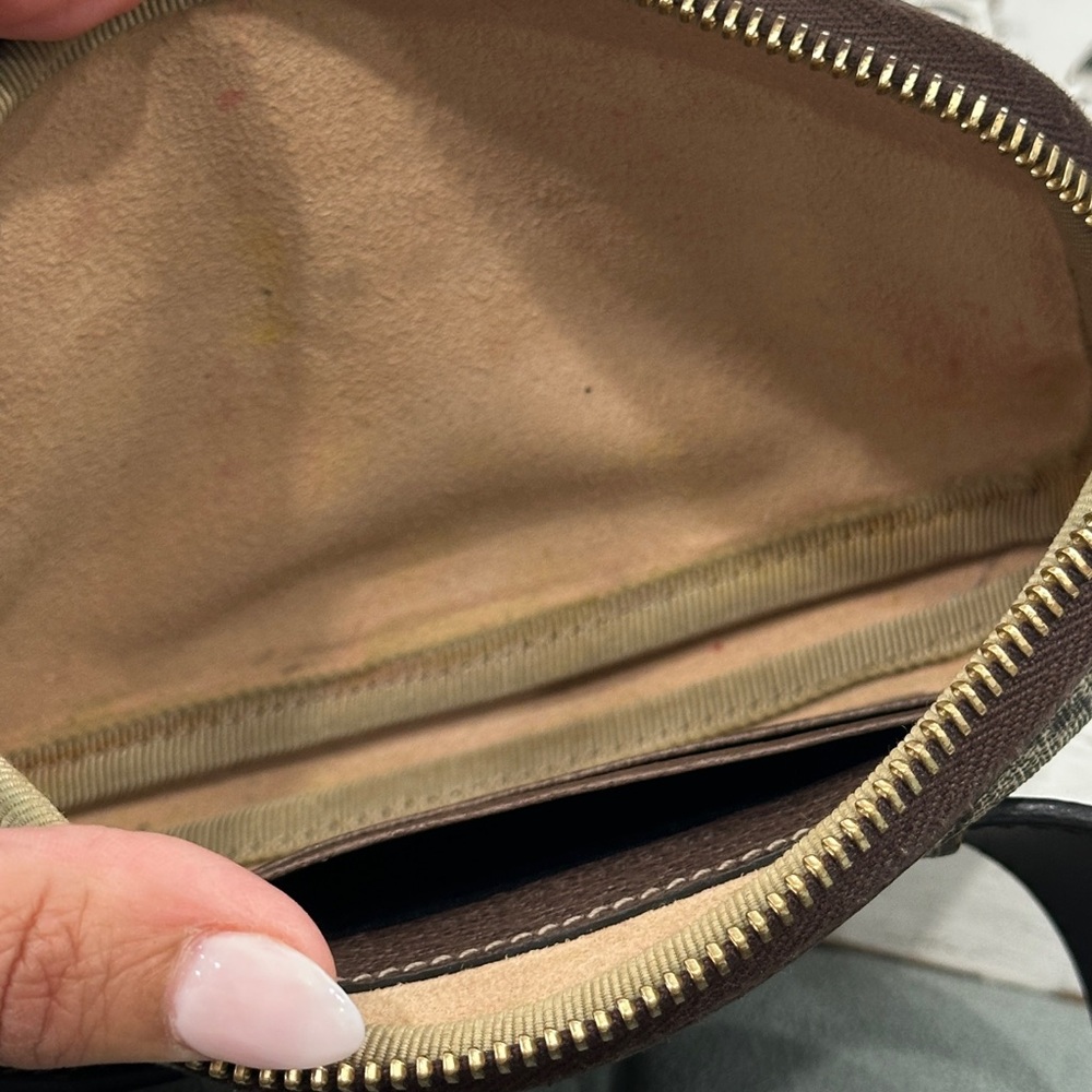 Gucci Ophidia GG Supreme Belt Bag Web Beige Brown 519308 + Dust Bag - Picture 8 of 10